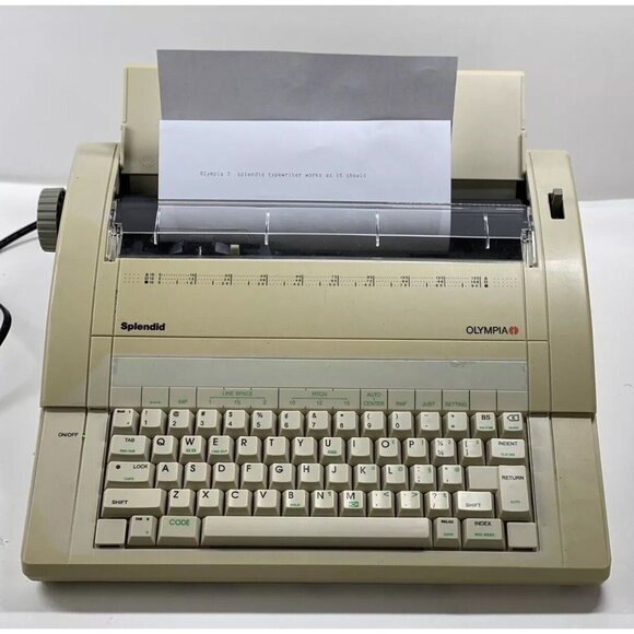 Olympia Splendid NA1HH memory correct typewriter in original box with manual - Picture 4 of 16